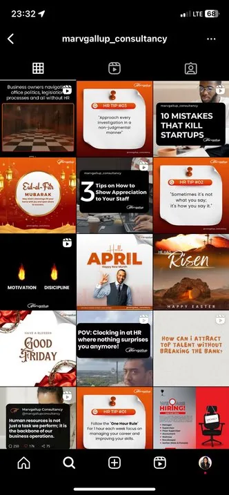 Marvgallup Instagram feed