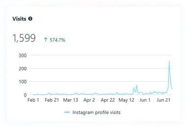Profile visits analytics