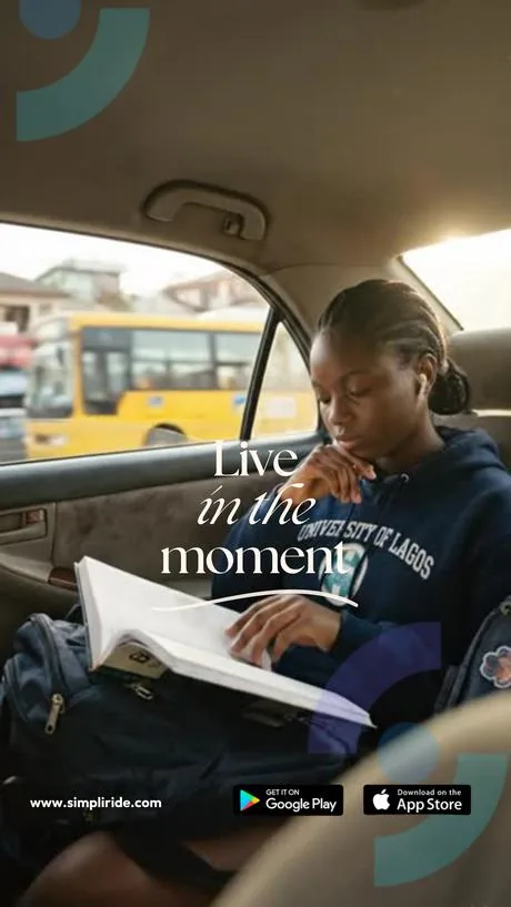 Simpliride live in the moment campaign creative