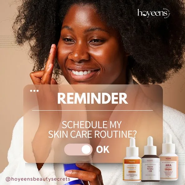 Skincare reminder